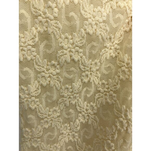 Vintage J.T.B. Lace Blouse Cap Sleeves Y2k Lace Fairy Grunge Whimsigoth Small - Picture 6 of 13